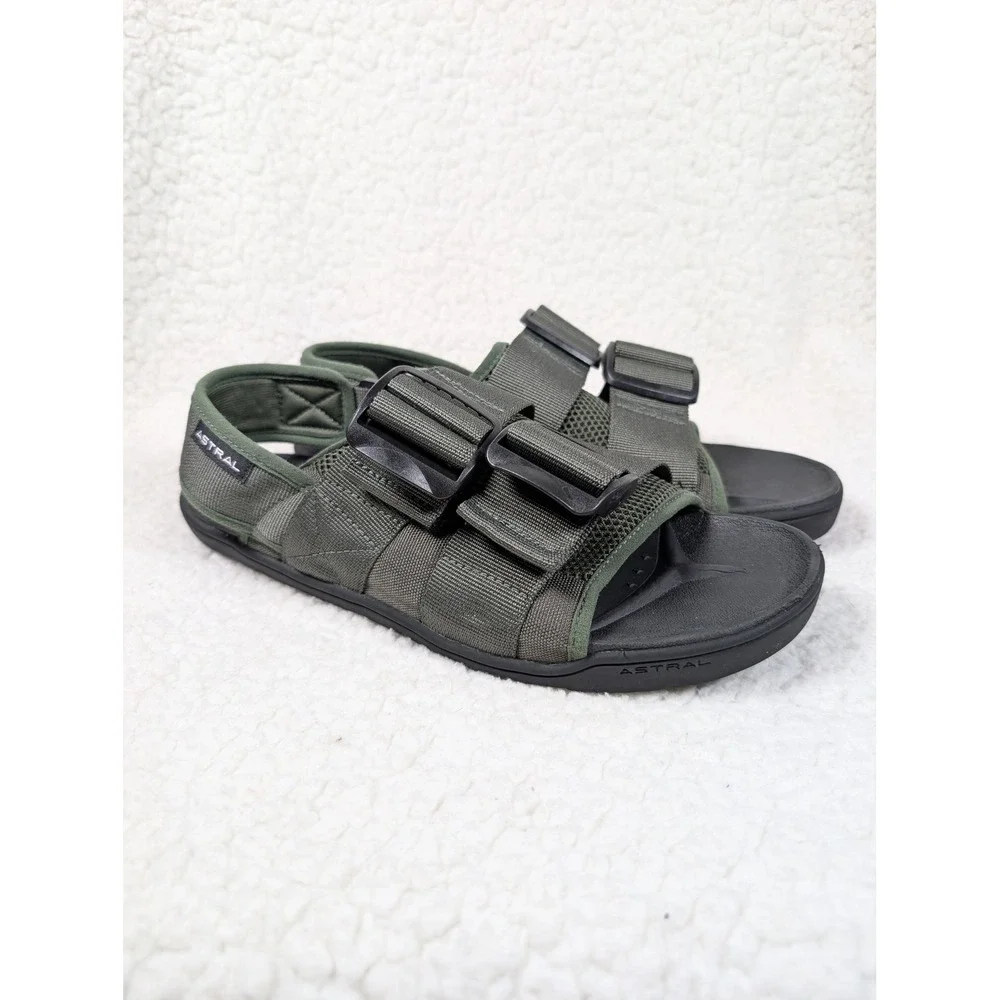 Astral PFD Sandal M's Mens 9 Olive Green Water Hiking River Sandals NCS22U1
